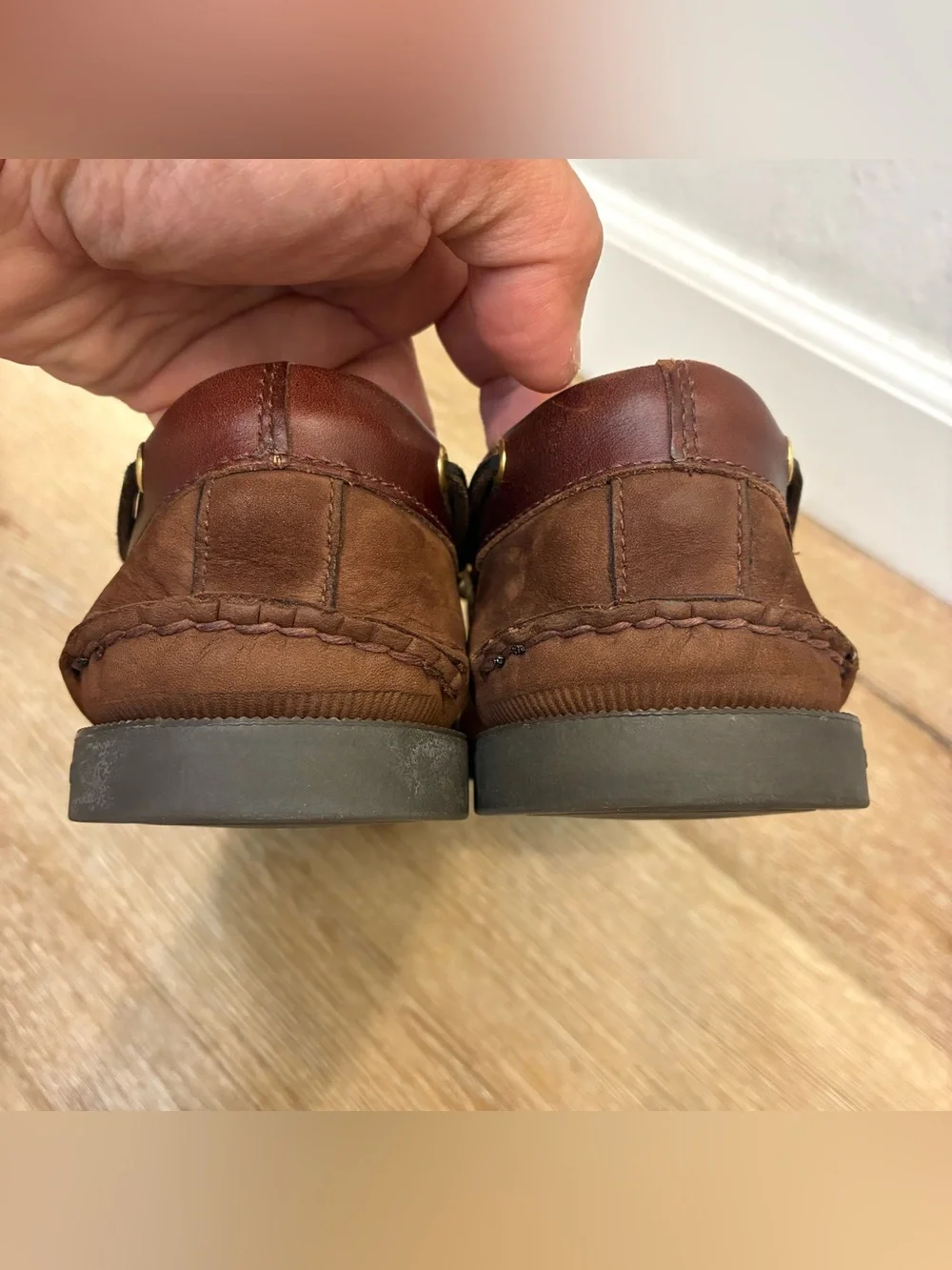 Sperry Authentic Original Leather Boat Shoes Brown Men’s Size US 10.5